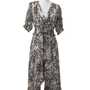 3/$30 NWT Express Black and White High Low Midi Dress